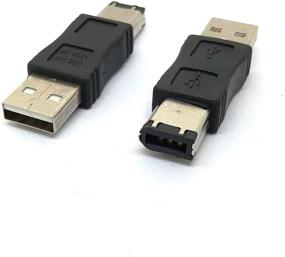 img 1 attached to 🔌 Enhance Connectivity: Toptekits Firewire IEEE 1394 6 Pin Male to USB A Male Converter Jack M/M Adapter - Discover Seamless Data Transfer