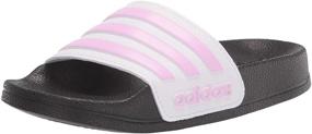 img 4 attached to Unisex Youth Adilette Shower Black Girls' Shoes by Adidas: A Perfect Blend of Comfort and Style