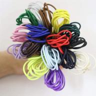 tiumso 16-color 2mm elastic cord for bracelet and jewelry making - colorful round elastic bands for beading and elastic rope logo