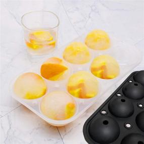 img 1 attached to 🥃 Whiskey Sphere Ice Cube Maker with Lid - Leak-Free & BPA-Free Round Ice Ball Mold