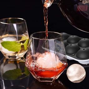 img 3 attached to 🥃 Whiskey Sphere Ice Cube Maker with Lid - Leak-Free & BPA-Free Round Ice Ball Mold