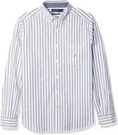 👔 nautica classic stretch gingham sleeve men's shirts: comfort meets style logo