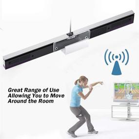 img 2 attached to 🎮 'Enhance Your Wii Gaming Experience with the Juamena WSB01 Wired Infrared Sensor Bar - Motion Replacement for Wii and Wii U Controllers'