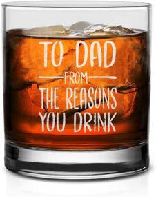 img 3 attached to 🥃 Unique Whiskey Glass: The Perfect Funny Gift for Dad from Daughter, Son, and Kids"