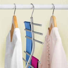 img 1 attached to 👔 Lynk Platinum Closet Hanger Organizer Rack - Hanging Tiered Scarf Holder