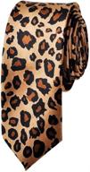 leopard spotted polyester narrow width logo