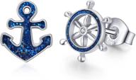 earrings sterling hypoallergenic nautical jewelry logo