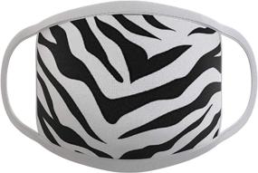 img 3 attached to 🦓 Stylish and Protective: M4SK ARMY 3 Ply Zebra Mask for Boys' Accessories