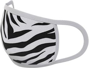 img 2 attached to 🦓 Stylish and Protective: M4SK ARMY 3 Ply Zebra Mask for Boys' Accessories