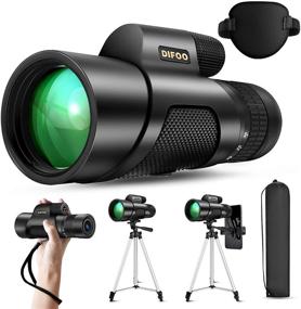 img 4 attached to 🔭 DIFOO Zoom Monocular Telescope: High Power Cosmic Scope for Adults, with Smartphone Holder & Tripod - 10-30X50, BAK4 Prism