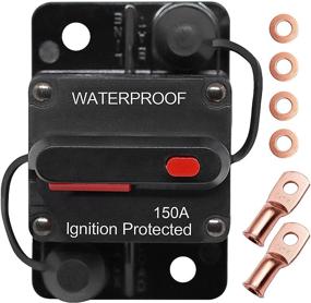 img 4 attached to Erayco 150 Amp Circuit Breaker With Manual Reset For Car Marine Trolling Motors Boat ATV Manual Power Protect For Audio System Fuse