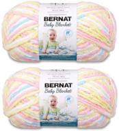 2 упаковки пряжи bernat baby blanket big ball в цвете pitter patter (161104-04616) логотип