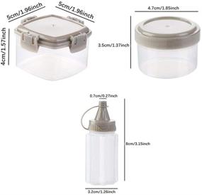 img 2 attached to Seasoning Dressing Containers Accessories Transparent