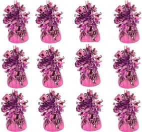 img 4 attached to 🎈 Pack of 12 Playo Metallic Balloon Weights in Pink - Enhance Your Party Decor