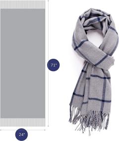 img 2 attached to 🧣 Stylish KÖLN Cashmere Wool Scarf for Women: Irresistible Women's Accessory