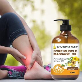 img 1 attached to 🌿 Natural Sore Muscle Massage Oil - 250ml, with Arnica Extract and Ginger Oil for Warming and Relaxation