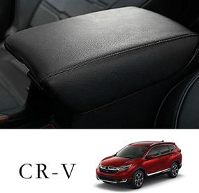 img 4 attached to Чехол для подлокотника автомобиля JIAMAOXIN CRV | 2017-2021 Honda CR-V | Аксессуар для автомобильного интерьера | Чехол для подлокотника салона | Искусственная кожа, защита (черный)