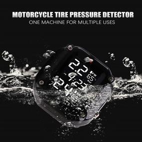 img 2 attached to 🏍️ PACEWALKER Motorcycle Wireless Tire Pressure Monitoring System: 1.5” Monitor, Ride with Confidence (2021 Model Upgraded Version)
