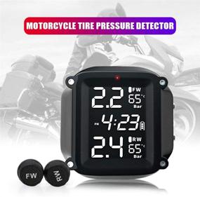 img 4 attached to 🏍️ PACEWALKER Motorcycle Wireless Tire Pressure Monitoring System: 1.5” Monitor, Ride with Confidence (2021 Model Upgraded Version)