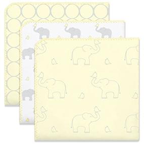 img 2 attached to SwaddleDesigns Elephants Ultimate Blankets | Sunwashed Kids' Home Store