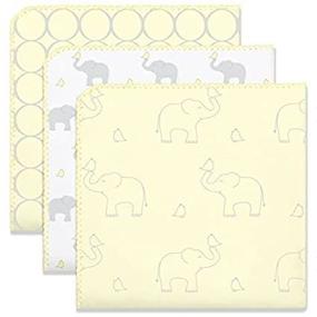 img 4 attached to SwaddleDesigns Elephants Ultimate Blankets | Sunwashed Kids' Home Store