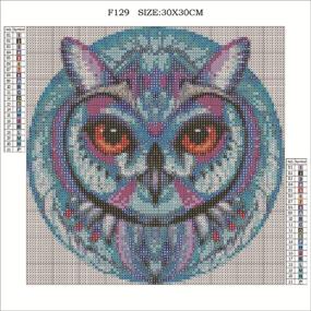 img 2 attached to Adult Chubby Parrot Diamond Painting Kit - Full Drill Square 🦜 Rhinestone Embroidery Cross Stitch for Home Wall Decor, Animal Pictures Arts Craft