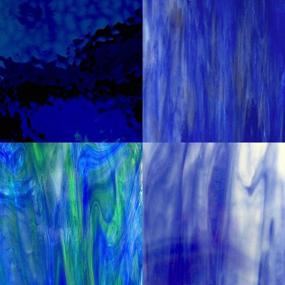 img 1 attached to 🔵 Enhance Your Glass Art with the Blue Wissmach Stained Glass Pack