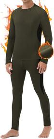 img 4 attached to 🏃 Men's Runhit Thermal Base Layer Set - Long Johns, Shirts & Pants for Men