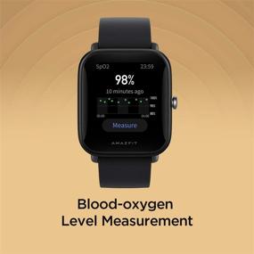 img 2 attached to Amazfit Bip U Smart Watch Fitness Tracker with 60+ Sports Modes, 9-Day Battery Life, Blood Oxygen Monitor, and Water Resistance for Men and Women - Compatible with iPhone and Android Phones (Black)