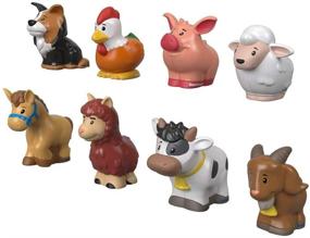 img 2 attached to 🐾 Fisher Price Little People Animal Friends: Exciting Action Figures, Statues, and Playsets!