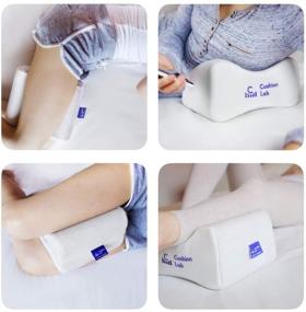 img 2 attached to 🌙 Cushion Lab Extra Support Orthopedic Knee Pillow: Find Relief from Hip, Pregnancy, Sciatica, & Back Pain - Sleep Better with Healthy Alignment Leg Pillow for Side Sleepers - Large Size Memory Foam Contour Wedge