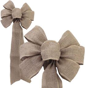 img 3 attached to GiftWrap Etc Natural Burlap Ribbon