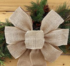 img 2 attached to GiftWrap Etc Natural Burlap Ribbon