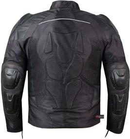 img 2 attached to Pro Leather & Mesh Motorcycle Waterproof Jacket: CE Armor, Reflective, All-Season, Size L