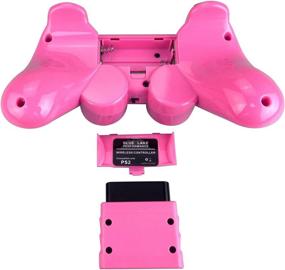 img 1 attached to Wireless Controller 2.4G - Pink | Compatible with Sony Playstation 2 PS2