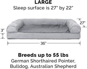 img 3 attached to 🐾 Furhaven Orthopedic Foam Pet Beds: A Comfortable and Certified Solution for Dogs and Cats of All Sizes - Plush Sofa, Comfy Couch, and More!