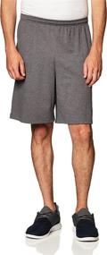 img 4 attached to 🩳 Champion Men's 9-Inch Jersey Shorts with Convenient Pockets