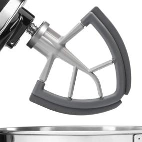 img 4 attached to 🔪 New Grey KitchenAid Flex Edge Beater Attachment - Paddle Scraper with Silicone Edges for 4.5/5 Quart Tilt-Head Stand Mixer - KitchenAid Mixer Accessories Replacement