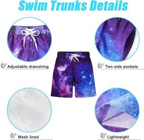 img 1 attached to ALOOCA Running Boardshorts Colorful Drawstring Boys' Clothing ~ Swim