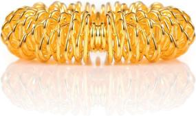 img 1 attached to 🖐️ Soothe Stress and Enhance Sensory Stimulation with 30 Spiky Sensory Finger Rings, Ideal for Teens and Adults - Gold and Silver Design (2.5cm / 0.98 Inch)