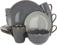 🍽️ elama tahitian grand luxurious stoneware dinnerware set логотип