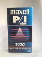 📼 макселл p/i plus t-120 vhs, 10 упаковок логотип