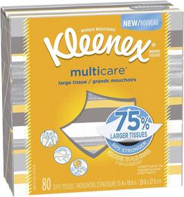 img 4 attached to 📦 Kleenex Multicare Facial Tissues, 80 Count: Superior Convenience for All Your Needs!