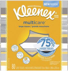 img 3 attached to 📦 Kleenex Multicare Facial Tissues, 80 Count: Superior Convenience for All Your Needs!