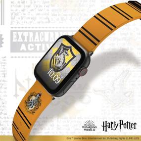 img 2 attached to 🔮 Официально лицензированный браслет для смарт-часов Hufflepuff Гарри Поттер - совместим с Apple Watch (часы не включены) - Подходит для моделей 38 мм, 40 мм, 42 мм и 44 мм.