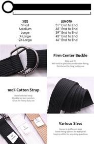 img 2 attached to Eurosport Premium D-Ring Canvas Belt for Men - Stylish Belt Accessory