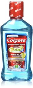 img 2 attached to 🌿 Refreshing and Protective: Colgate Total Advanced Pro-sheild Mouthwash Peppermint Blast 2 oz (Pack of 3)