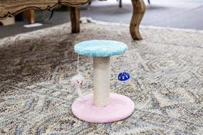 img 2 attached to GJK Pets Cat Tree and Scratching Post - Adorable Kitten Tree and Post made from Sisal and Plush - Perfect Scratcher and Toy for Your Purr-Babies