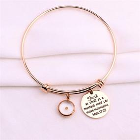 img 1 attached to 🌼 Unique Mustard Bracelet Jewelry: Unleashing Christian Inspiration for Girls