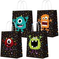 👻 bchocks monster themed party favor bags – 16 pcs, ideal for monster party supplies and birthday decorations logo